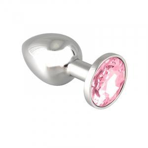 RIMBA análny kolík s ružovým kryštálom