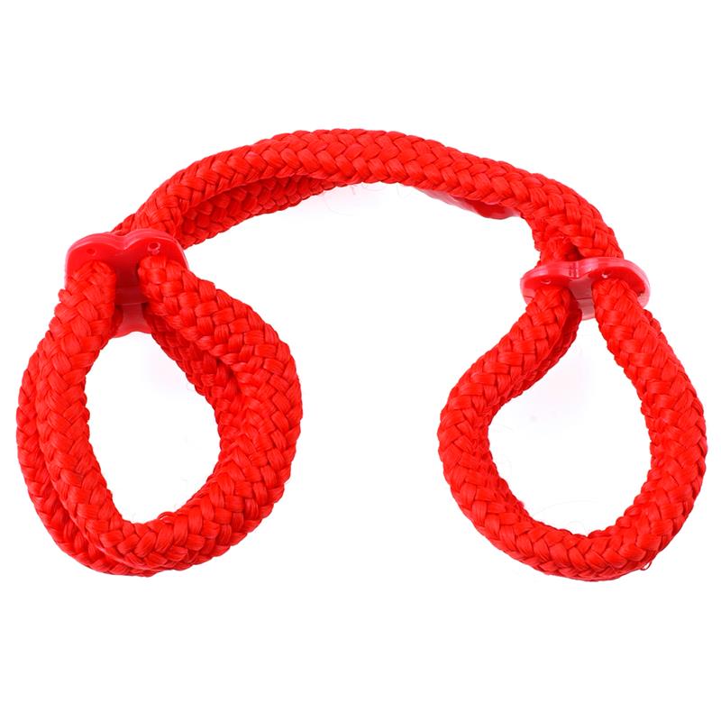 Fetish Fantasy Silk Rope Love Cuffs Red
