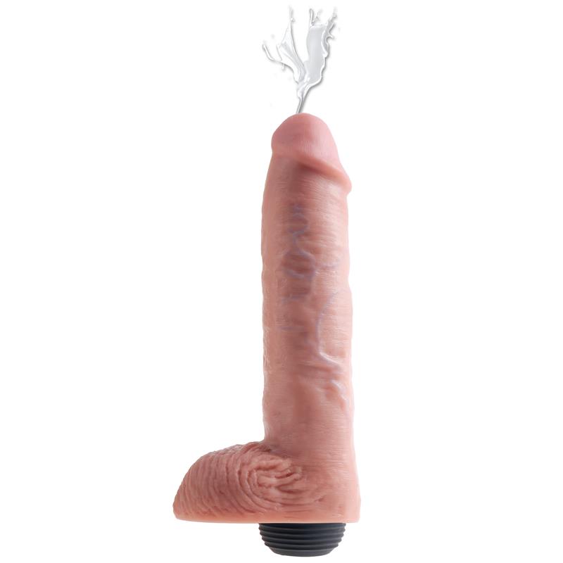 King Cock 11 - lifelike squirting dildo - natural